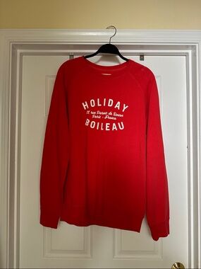 Men's Red Crewneck Sweatshirt